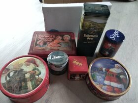 Plechové krabičky 6 kusů + 1 trojitá v sobě - 2