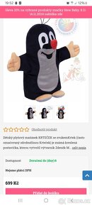 Plyšový Krteček hračka krtek hra Pojď si hrát - 2