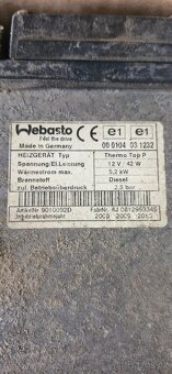 Nezávislé topení webasto diesel - 2