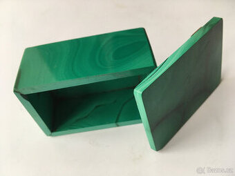 Starožitná malachitová škatulka - 2