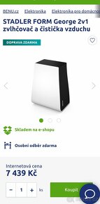 Čistička vzduchu a zvlhčovač 2v1 - 2