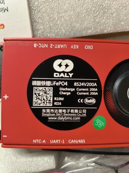 BMS 8S LiFePO4 200A 24V 3,2V SB DALY nová - 2