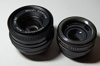 Objektiv PENTACON auto 1,8/50 MC + conv. (M42) - 2