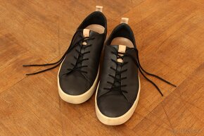 Černé kožené boty Ecco a ortopedické vložky - 2