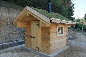 Tradiční roubená finská sauna - 2