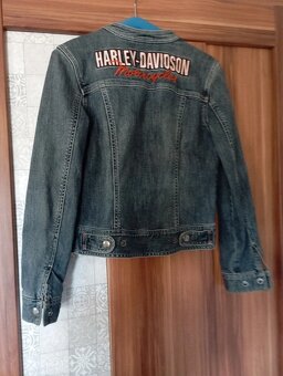 jeansová bunda harley Davidson vel.S - 2
