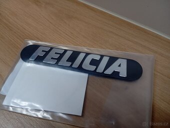 Nový nepoužitý nápis Felicia do lišty SPZ - 2