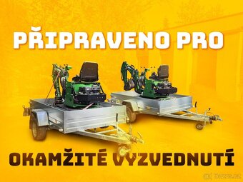 Minibagr s vozíkem s nájezdy FM a okolí - 2