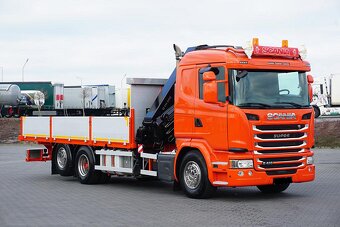 Scania G410 6x2 - valník s hydraulickou rukou - 2