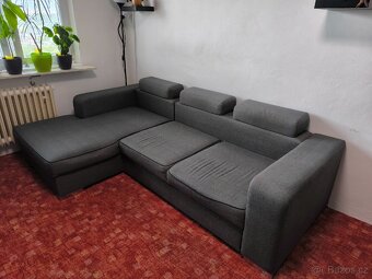 rozkládací gauč do L s úložným prostorem - 2