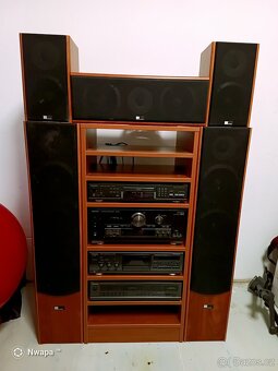 Technics sestava + reproduktory a komoda - 2