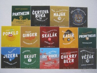 pivní etikety pivovar Malý Rohozec 45ks - 2