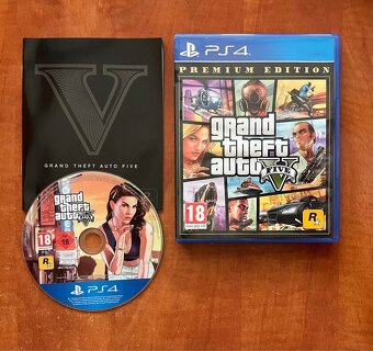 GRAND THEFT AUTO V / GTAV (PS4/PS5) + SONY DUALSHOCK 4 V2 - 2