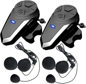 2x Interkom na motorku. Dosah až 1 km. Sada- 2 ks. Nový - 2