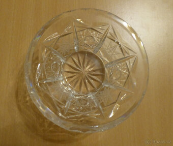 Broušené sklo – miska - 2