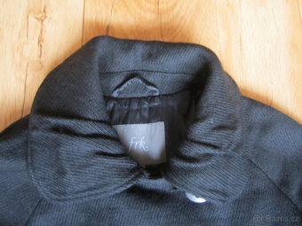 Černý kabát vel. M/38, 55% len a 45% vlna - 2