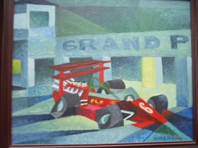 OBRAZ OLEJ  NA  SOLOLITU-HUBERT JUNGMANN - 2