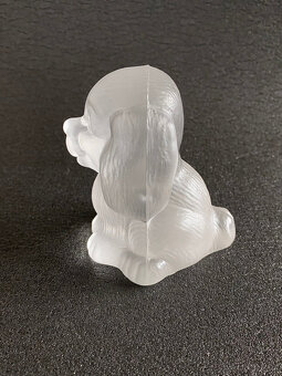 Goebel Plastika, soška Pejsek 9 cm, křišťálové sklo - 2