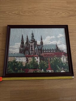 Vyšívaný obraz Pražský hrad 54x44 cm - 2