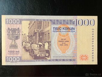 1000 KORUN ČESKOSLOVENSKÝCH JAWA 750 UNC - 2