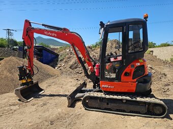 Pásový bagr Kubota U35 + Rotátor Engcon EC204 - 2