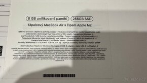 Prodám krabici od Apple MacBook Air M2 model A2681 - 2