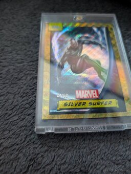 SILVER SURFER 2024 TOPPS CHROME MARVEL #51 GOLD REFRACTOR /5 - 2