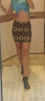 Nová dámská sexy mini sukně minisukně vel S 36 boohoo - 2