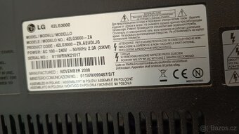 Televize LG lcd 106 cm uhlopricka, funkční - 2