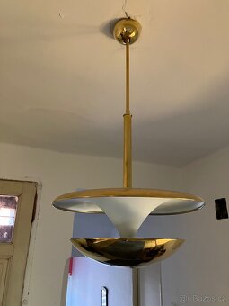 Vzácný mosazný lustr Anýž - 2