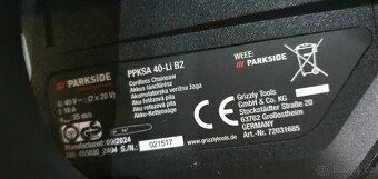 Aku řetězová pila PPKSA 40-Li B2 –Nová - 2