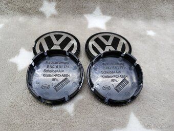 Středové kryty Vw, 55x52mm, klasické logo - 2