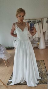 Krásné svatební šaty - nové vel. 42-44 - 2