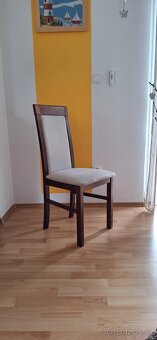 Kvalitní dřevěné čalouněné židle 2ks - 2