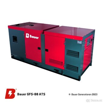 Naftová elektrocentrála Bauer GFS-80, generátor - 2