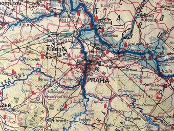 Retro školní mapa Česká republika – vlastivědná mapa - 2
