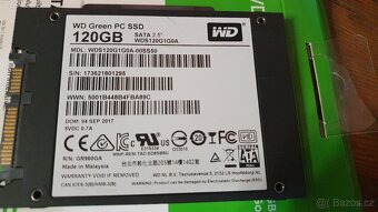 SSD WD Green SATA 120GB 2,5" - 2
