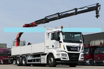 MAN TGS 26.460 - 6x4 – Valník + HR-PALFINGER PK 19001 SLD 5 - 2