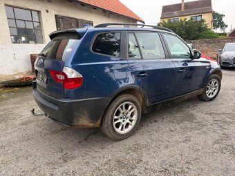 BMW X3 e83 3.0i M54 díly mystic blau - 2