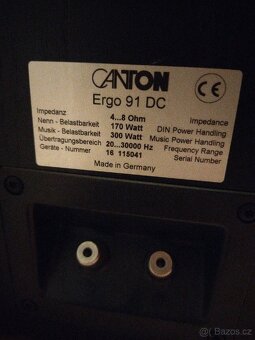 Prodám reproduktory Canton Ergo 91 DC - 2