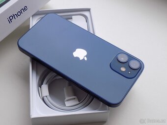 Apple iPhone 12 mini 128GB Modrý - ZÁRUKA - 100% BATERIE - 2