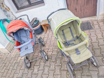 Dva sportovní kočárky Inglesina s hlubokou korbou - 2