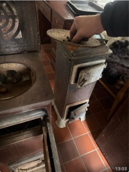 Retro - Litinová kamínka/vařič - 2