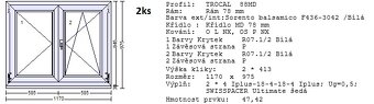 Okna 780x690mm a 1170x975mm - 2