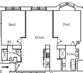 Luxusní designový byt 3+kk, 109m2, Laubova, Praha 3 - Vinohr - 2