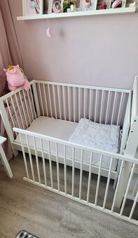 KOMPLET GULLIVER Dětská postýlka, přebalovací pult, matrace - 2