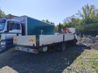 DAF LF45.180,136kw, valník s rukou, 2004, 490tis.km - 2