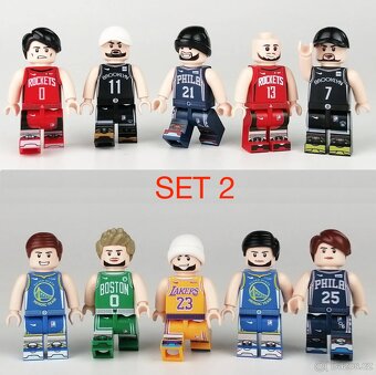 Figúrky futbal + basketbal (8ks) typ lego - nové - 2