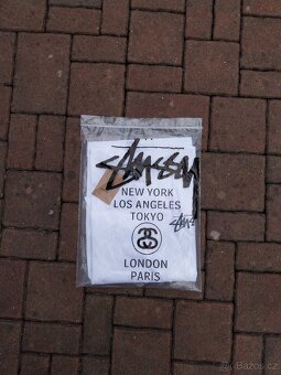 Stussy red dice triko - 2