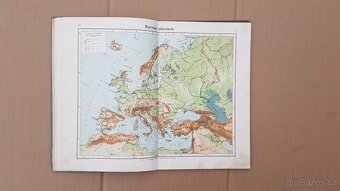 Starý školní atlas z období Rakousko-Uherska, - 2